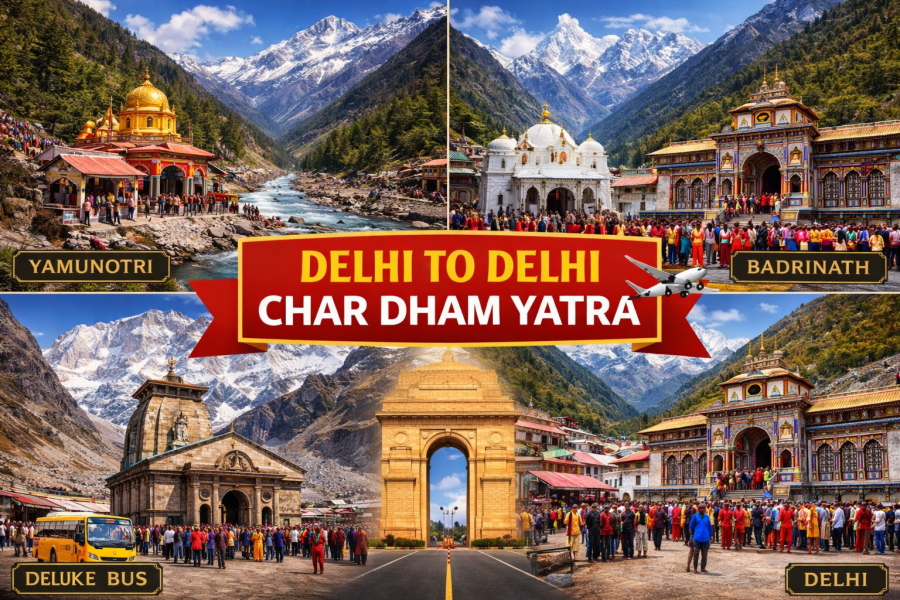 CHARDHAM Yatra Package – Delhi to Delhi with Helicopter Service