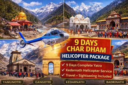 CHARDHAM Yatra Package – Haridwar to Haridwar with Helicopter Service