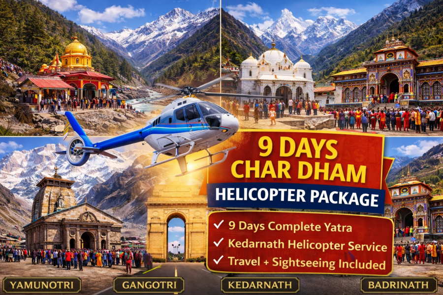 CHARDHAM Yatra Package – Haridwar to Haridwar with Helicopter Service