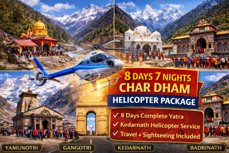 CHARDHAM Yatra Package – Haridwar to Haridwar with Helicopter Service