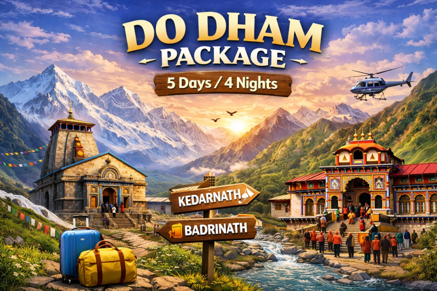 Sacred Do Dham Yatra – Kedarnath and Badrinath Tour Package from Haridwar to Haridwar