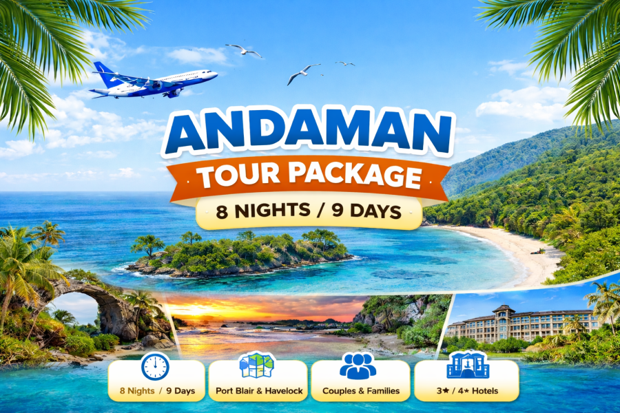 🌴 Andaman Tour Package – 8 Nights / 9 Days