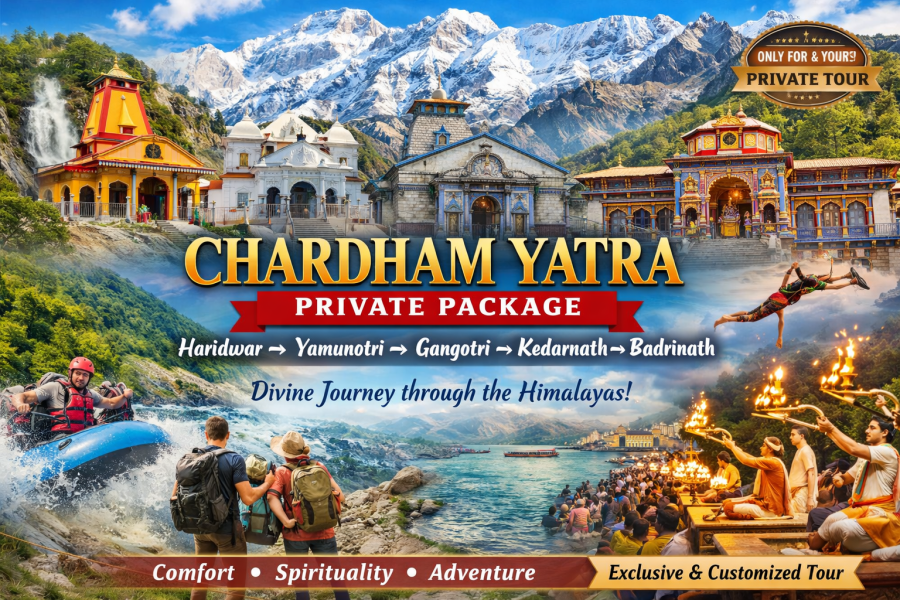 CHARDHAM Yatra Private Tour Package – Haridwar to Haridwar