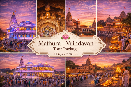 🌸 Vrindavan + Mathura Tour Package 🌸